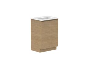 Supporting Image - Posh Domaine 600mm Floor Mount Vanity Unit Conventional Matte White Ceramic Top