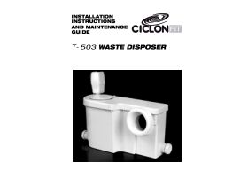 Ciclon Fit Waste Macerator