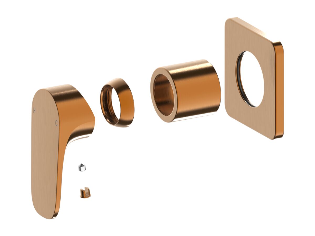 Hero - Mizu Silk Shower Mixer Tap Trimset Brushed Bronze Lead Free