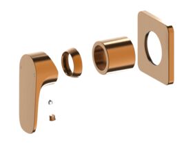 Hero - Mizu Silk Shower Mixer Tap Trimset Brushed Bronze Lead Free