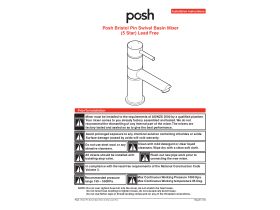 Installation Instructions - Posh Bristol Pin Swivel Basin Mixer (5 Star) Lead Free
