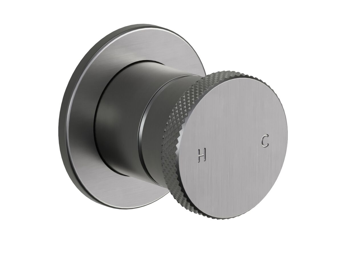 Supporting Image - Faucet Strommen Vara Disc Shower Mixer Tap Trimset Brushed Graphite Lead Free