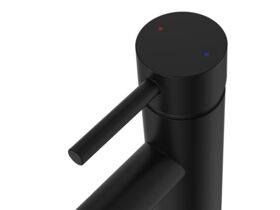 Supporting Image - Posh Bristol Pin Extended Basin Mixer Tap Matte Black (5 Star) Lead Free - Handle