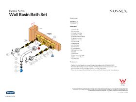 Installation Instructions - Sussex Scala Nova Wall Basin/Bath Sets (5 Star) Lead Free