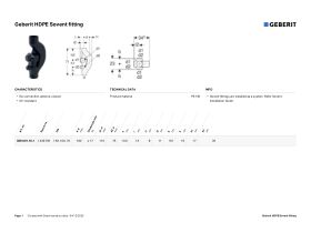 Specification Sheet - Geberit Sovent Fiting PE-HD D160/160/75 17l/s