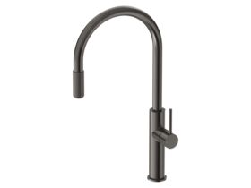 Hero - Mizu Drift 3 Way Filtered Gooseneck Sink Mixer Tap Brushed Gunmetal (5 Star) Lead Free