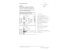 Installation Instructions - Sussex Scala Straight Wall Basin Mixer Tap System Right Hand Mixer Tap 160mm Outlet Chrome (6 Star)