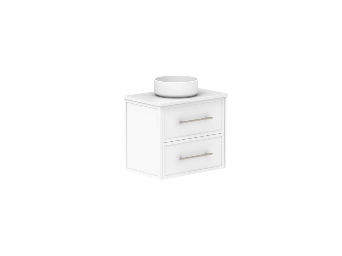 Supporting Image - Kado Lux Ensuite All Drawer Twin 600mm Wall Hung Centre Basin 20mm Top Shaker