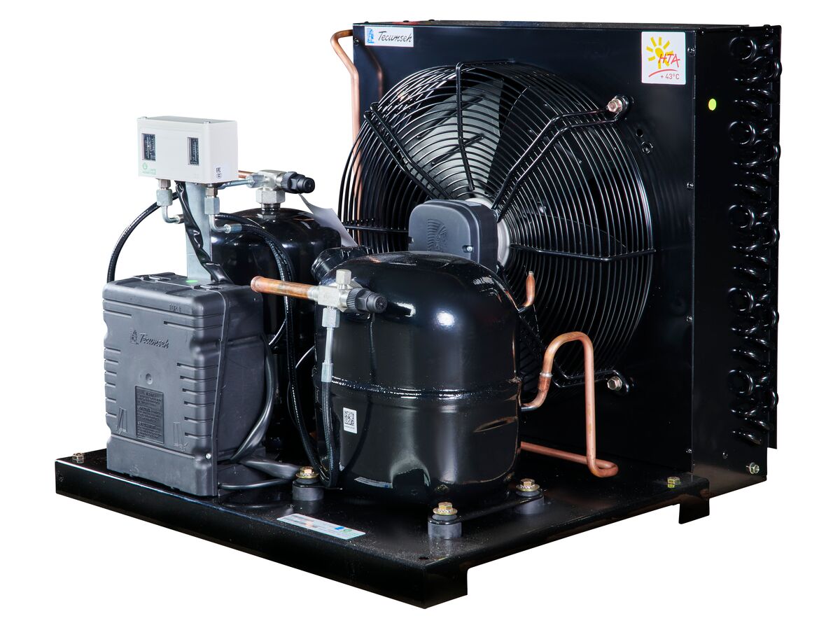 Tecumseh AJ2 HTA Condensing Unit 1 1/2 R404 MHBP CAJT4519ZHR-FZ-3 with Pressure Control 1.6 HP