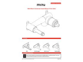 Installation Instructions - Mizu Wall Mixer Universal Inwall Body & Trim Sets