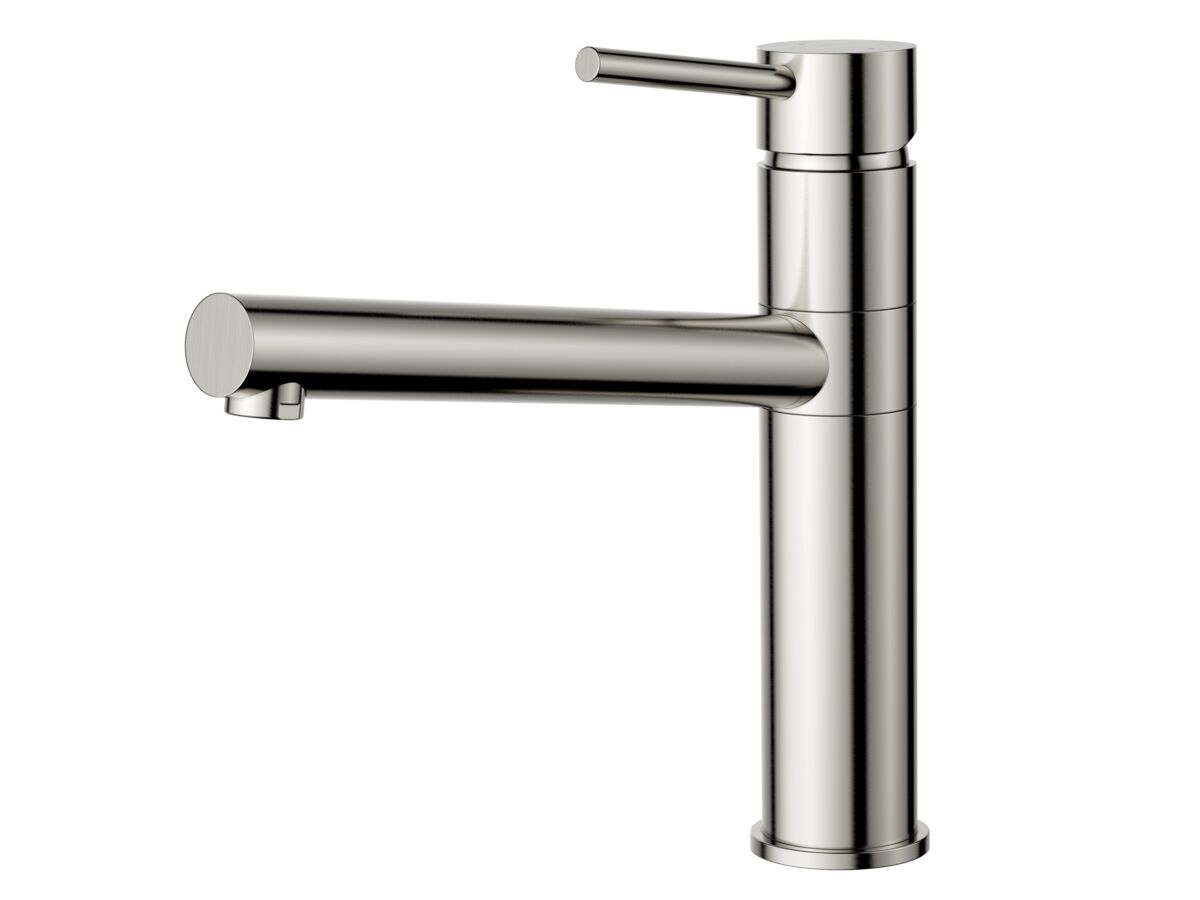 Hero - Posh Bristol Pin Standard Sink Mixer Tap Brushed Nickel (4 Star) Lead Free