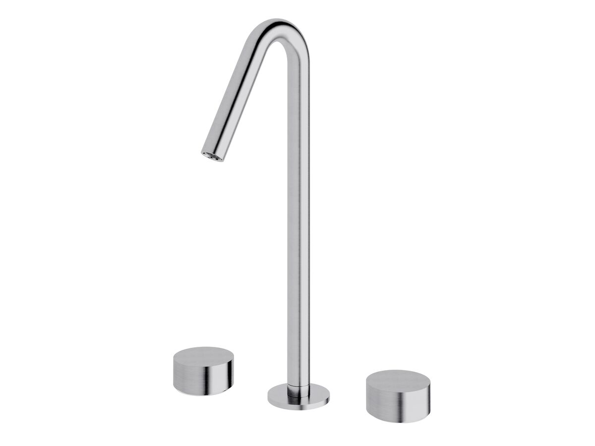 Sussex Pure Vessel Basin Set Satin Chrome (5 Star)