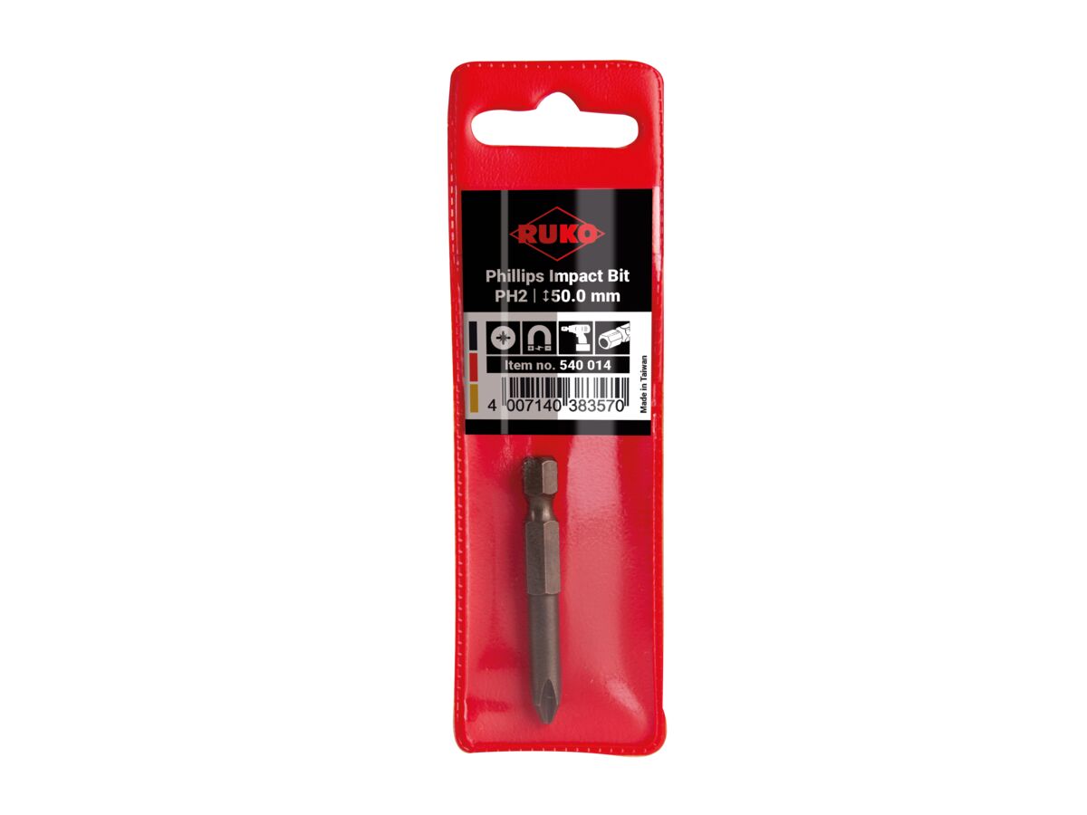 Ruko Phillips Impact Screwdriver Bit #2 x 50mm
