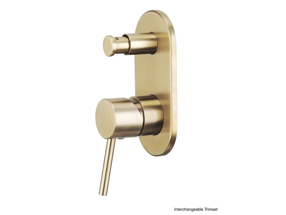 Mizu Drift MK2 Shower Mixer with Diverter (kit) Brushed Gold