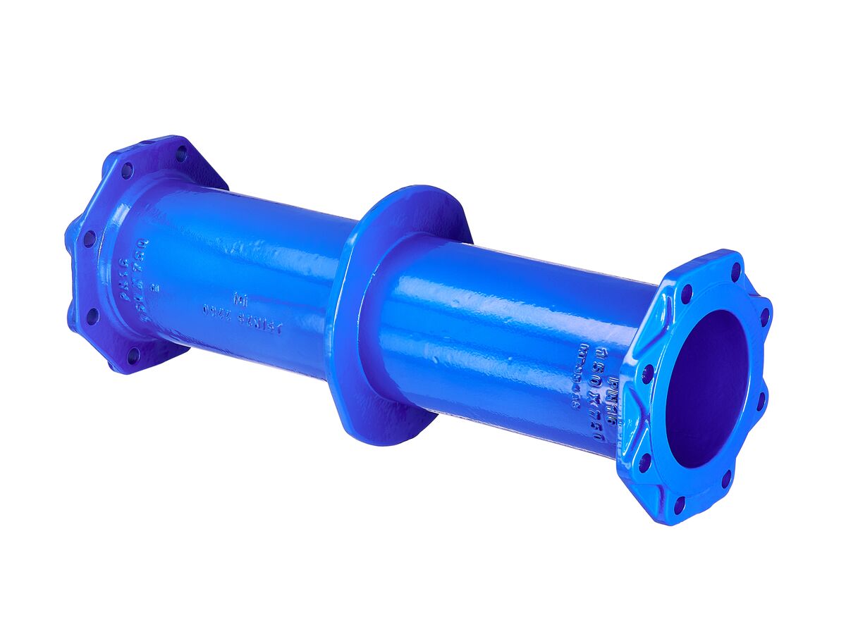 Dimax Ductile Iron Connector (Flange x Flange) with Thrust Flange Central PN16 B5 150mm x 750L