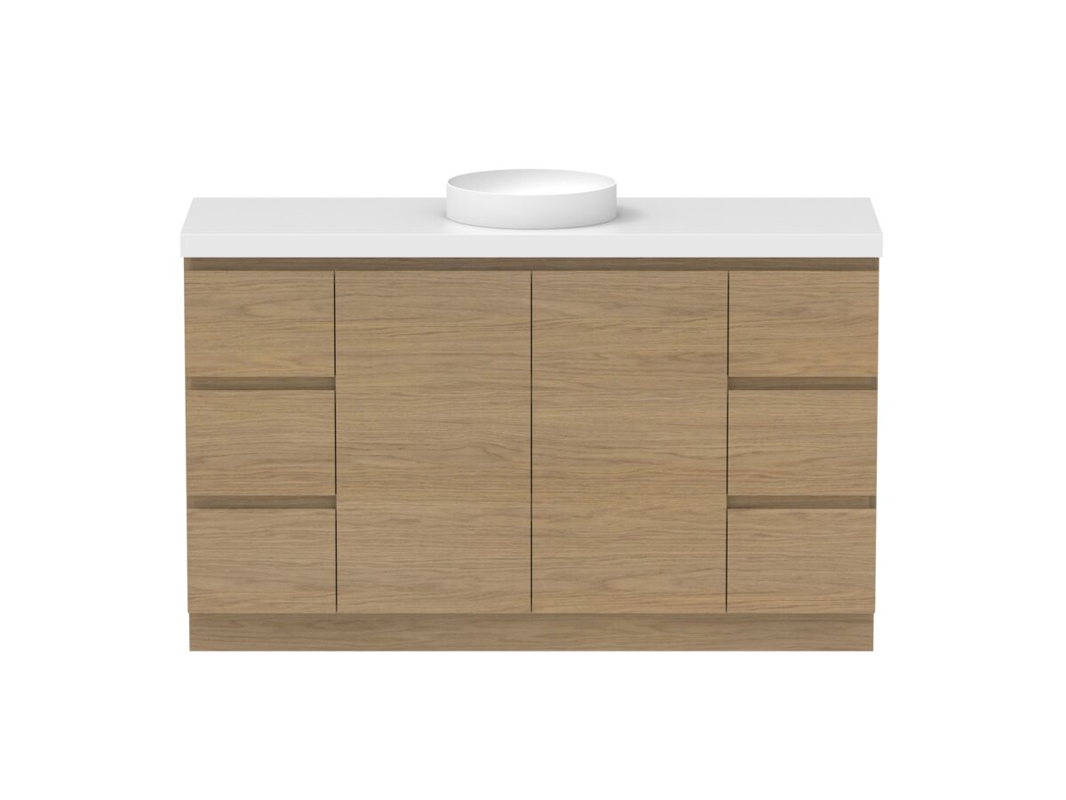 Hero - Posh Domaine 1500mm Floor Mount Vanity Unit Conventional Single Bowl 50mm Top