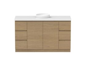 Hero - Posh Domaine 1500mm Floor Mount Vanity Unit Conventional Single Bowl 50mm Top