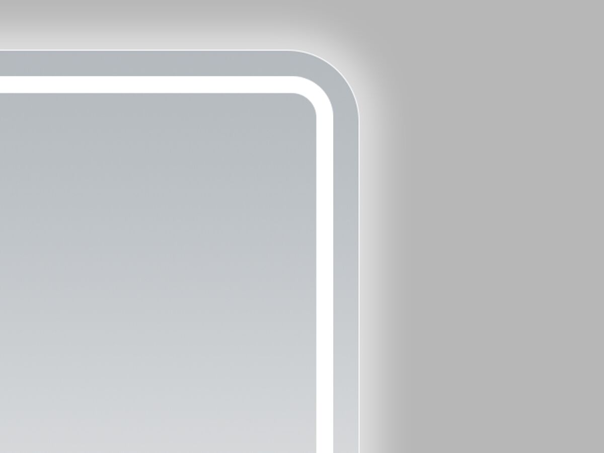 Supporting Image 4 - Kado Aspect Rectangle Veil LED Mirror 800mm X 1000mm