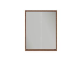 Supporting Image - Kado Aspect 600mm Mirror Cabinet Two Doors - Florentine Walnut side