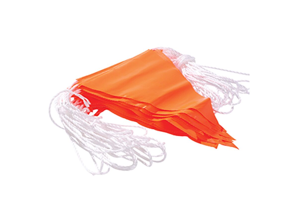 Orange PVC Bunting Flagline