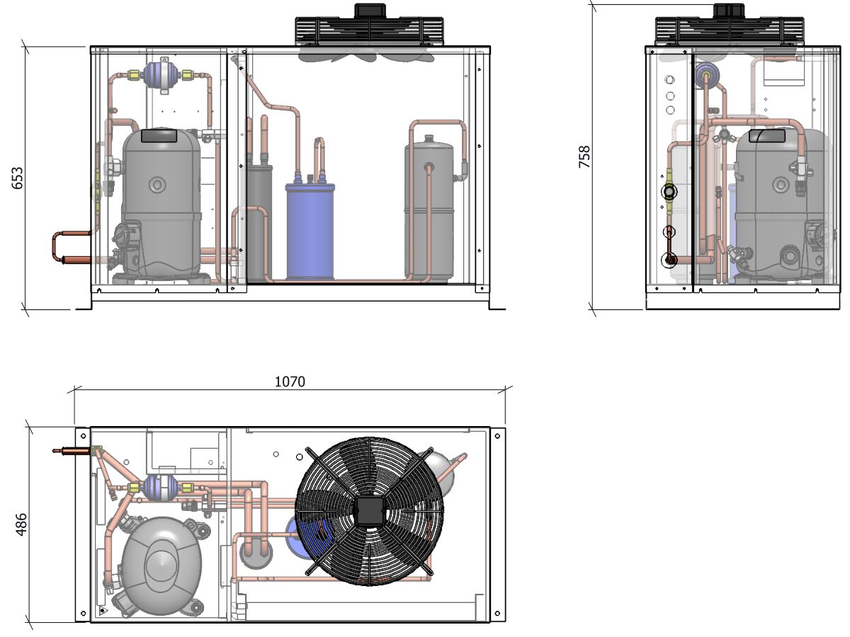 ACPAC Packaged Condensing Unit AP2.9L1-4 1 Phase