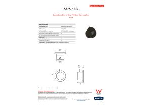 Specification Sheet - Sussex Scala Diverter Only PVD Matte Black Lead Free