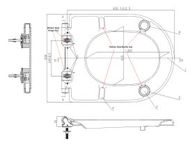 Wolfen Single Flap Toilet Seat