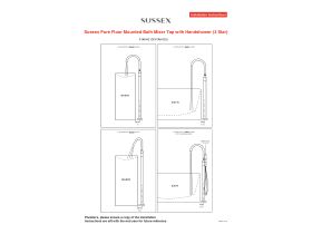 Installation Instructions - Sussex Pure Floor Mounted Bath Mixer Tap with Handshower (3 Star)