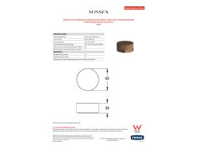 Specification Sheet - Sussex Pure Progressive Top Mount Hob Mixer with Linear Textured Handles PVD Brushed Bronze Lead Free