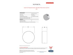 Specification Sheet - Sussex Pure Progressive Shower / Bath Mixer EP Satin Chrome Lead Free