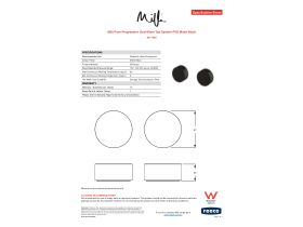 Specification Sheet - Milli Pure Progressive Dual Mixer Tap System PVD Matte Black