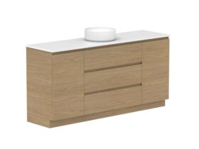 Supporting Image - Posh Domaine Plus Hamper Trio 1800 Floor Mounted Centre Bowl 20mm Top