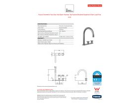Specification Sheet - Faucet Strommen Vara Disc Hob Basin Hostess Tap System Right Hand Brushed Graphite (6 Star) Lead Free