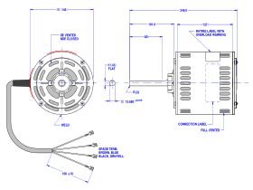 Fasco Fan Motor 240v 600w 80855BPVA-A11S