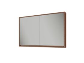 Supporting Image - Kado Aspect 1200mm Mirror Cabinet Two Doors - Florentine Walnut side