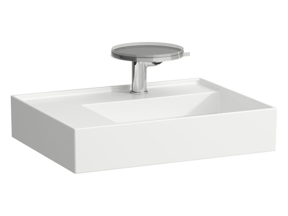 Screw Fixings Types LAUFEN Kartell Wall Basin with Shelf Right Hand Bowl 600mm x 460mm 1 ...