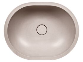 Supporting Image - Omvivo Villa Oval Above Counter Basin 550mm Island Sand - Top