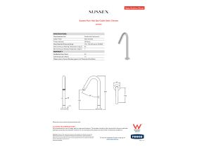 Specification Sheet - Sussex Pure Hob Spa Outlet Satin Chrome