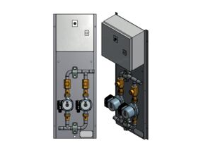 Grundfos Rediset UPS32-80N Stainless Steel Dual Circulating Pumps Standard