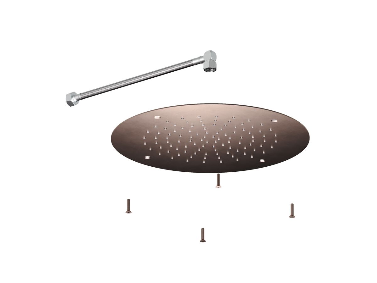 Supporting Image - Faucet Strommen Vara Ceiling Shower Flush Mounted Kit 380mm Armada Bronze (3 Star)