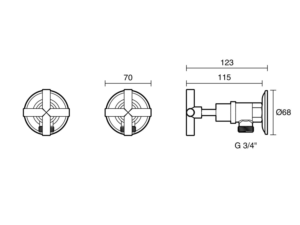 Technical Drawing - Posh Solus Washing Machine Stops