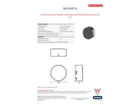 Specification Sheet - Sussex Pure Elemental Progressive Shower/Bath Mixer PVD Brushed Gunmetal Lead Free