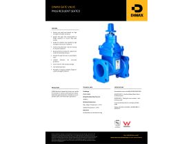 Specification Sheet -DIMAX PN16 Resilient Seated Gate Valv