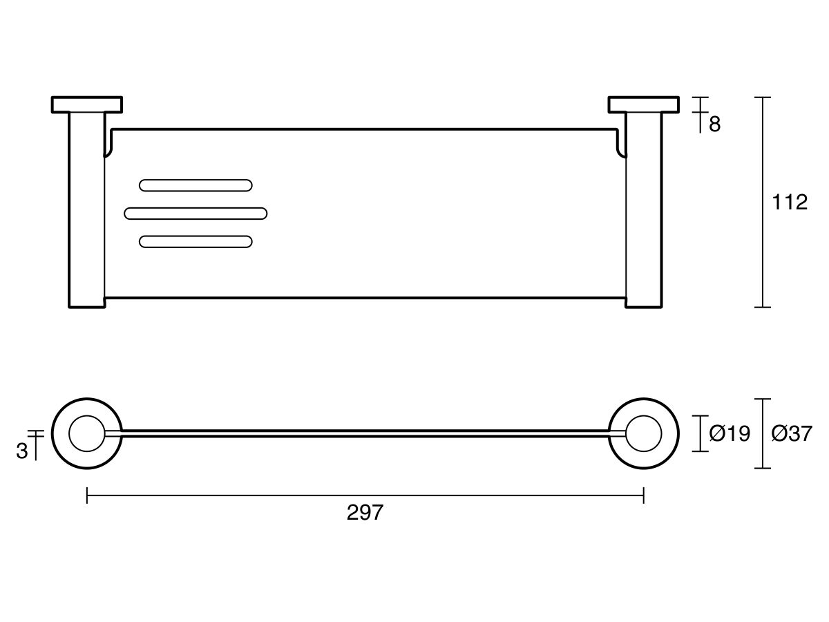 Sussex Pure Metal Shower Shelf