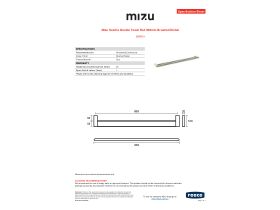 Specification Sheet - Mizu Soothe Double Towel Rail 900mm Brushed Nickel