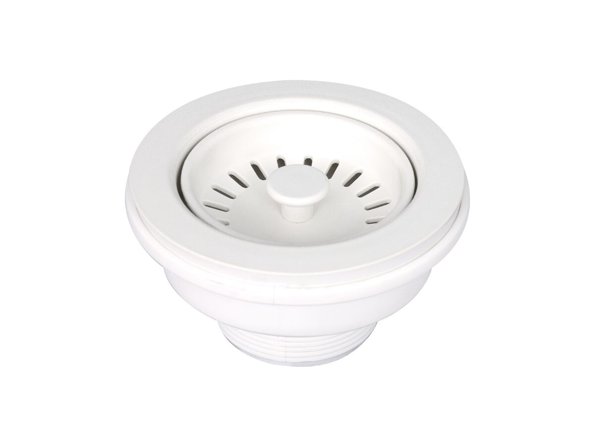 Memo Basket Plug & Waste 90mm x 50mm Universal Matte White