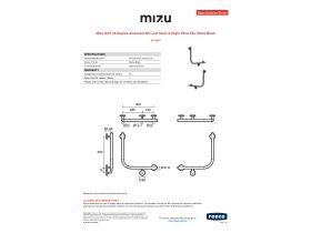 Specification Sheet - Mizu Drift 90 Degree Ambulant WC Left Hand & Right Hand Pair Matte Black
