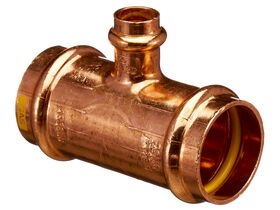 >B< Press Gas Reducing Tee 32mm x 32mm x 15mm