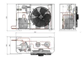 Tecumseh Compac Condensing Unit R404A PAC4517Z 3 Phase