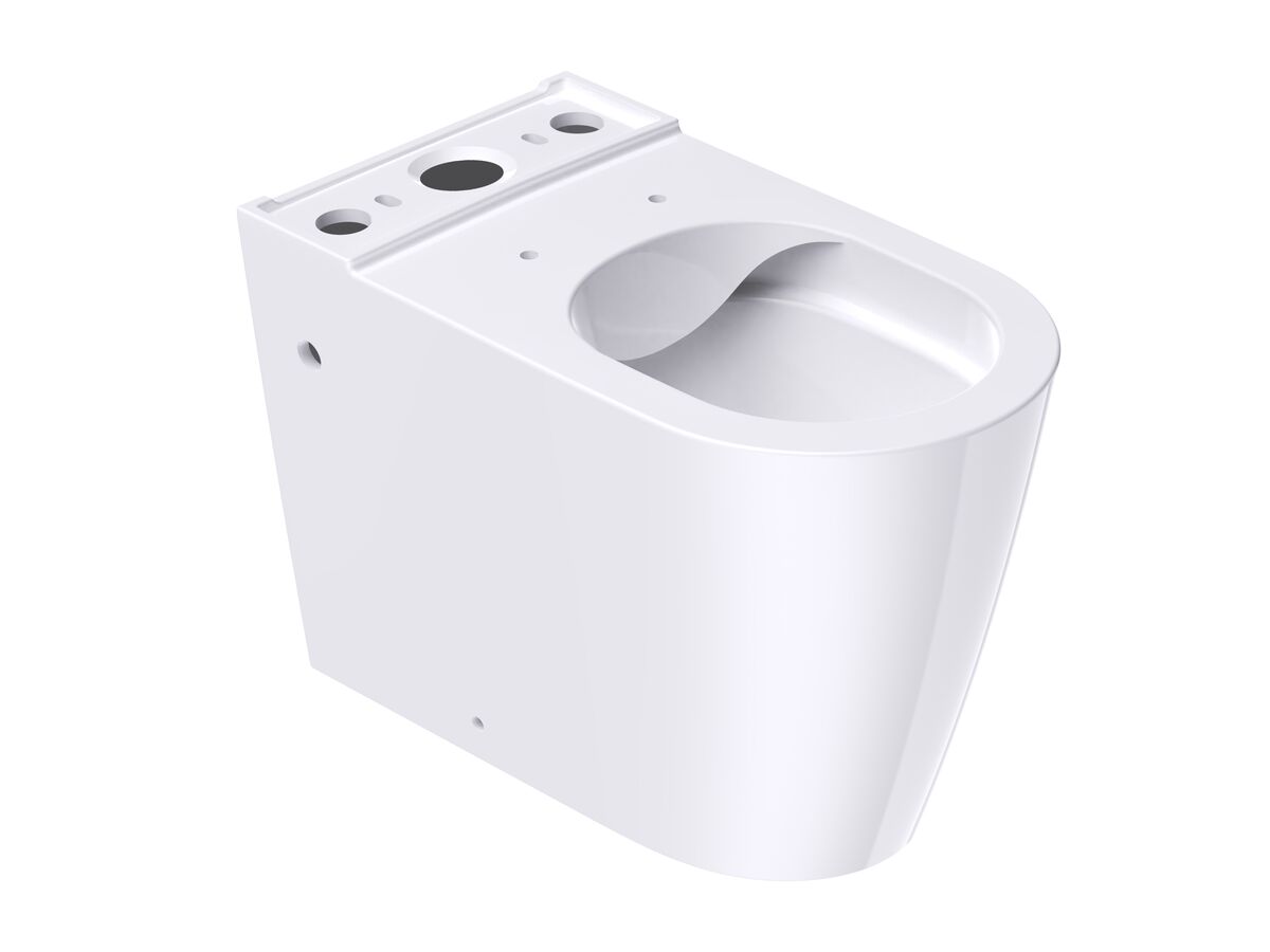 Hero - Kado Lux Rimless Plus Overheight Close Coupled Back to Wall Bottom Inlet Pan White (4 Star)
